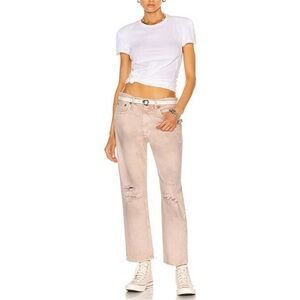 R13 Women's Boyfriend Jeans in Light Tan